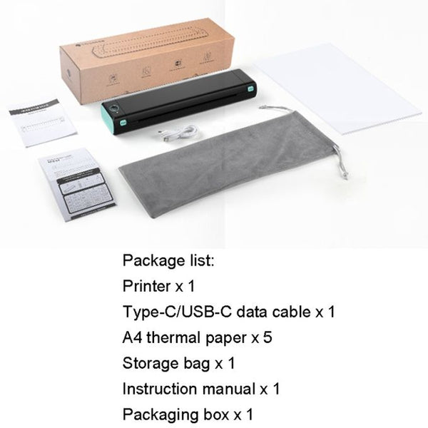 M08F A4 Portable Thermal Printer