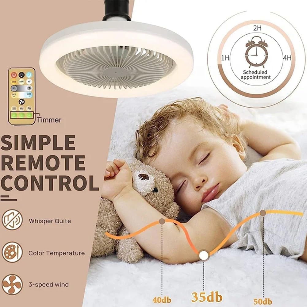 Smart 3 In 1 Ceiling Fan With Remote Control Lighting