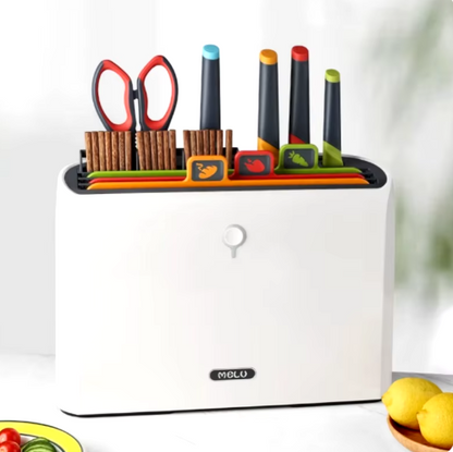 Comfy Home™Smart Cutting Board and Knife Set with Holder