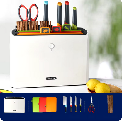 Comfy Home™Smart Cutting Board and Knife Set with Holder