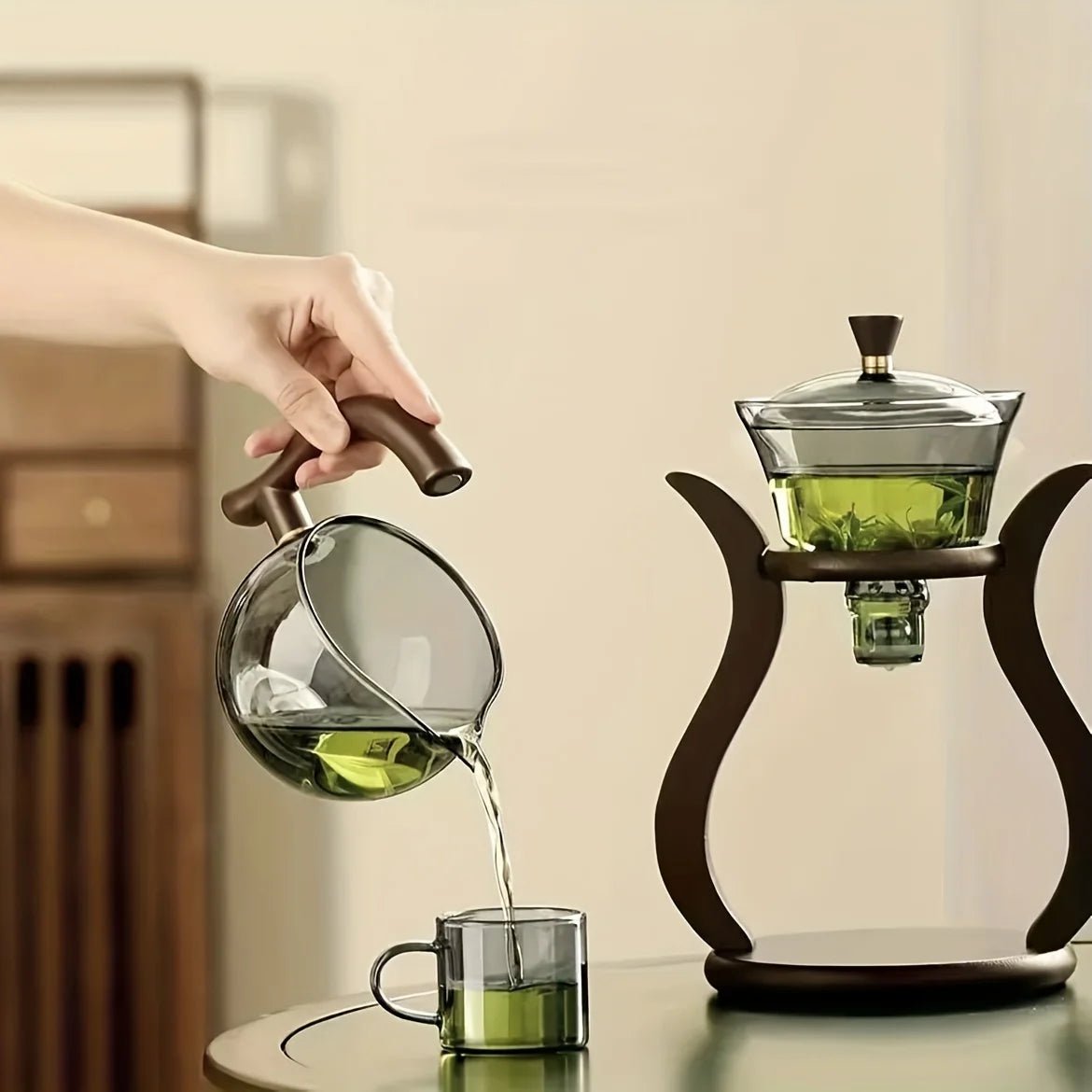 Lazy Kung Fu Glass Tea Set Semi